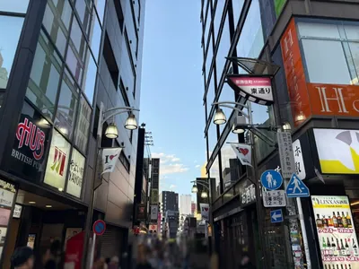 ヴィクシーへの道順 8／9：突き当るまで直進します。