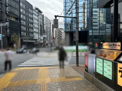 加賀美 （カガミ）への道順 4／11：高架下を通って二つ目の横断歩道も渡ります。