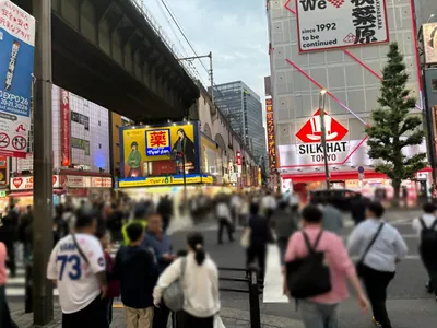 秋葉原　くノ一育成所 （東京忍者BAR 秋葉原 くノ一育成所）への道順 4／8：正面の横断歩道を渡ります。