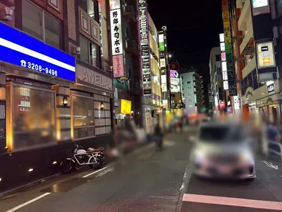 オーバーチュアへの道順 11／11：右折をして少し歩くと左手に歌舞伎町オーバーチュアの入るビルがあります。