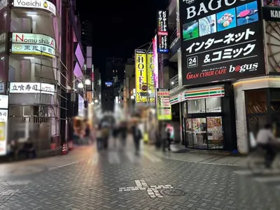 ロックへの道順 6／7：十字路を越えて更に直進します。