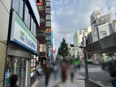 杏への道順 6／10：左手一つ目の路地を超えて直進します。